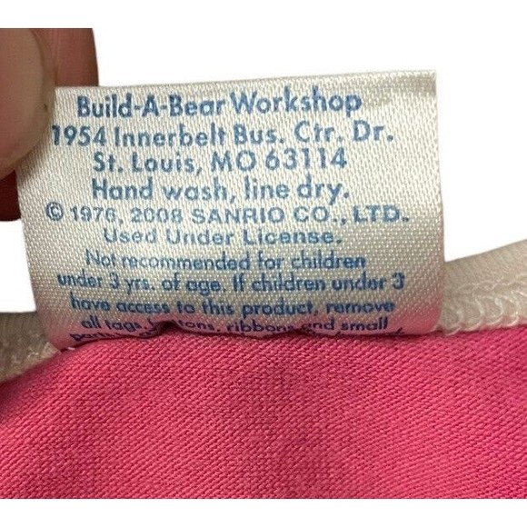 Sanrio hello kitty build a bear clothes 2008 HTF Rare outfit Pink Black Lace - Picture 5 of 8